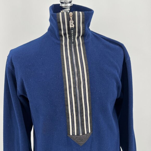 Bogner Y2K 1998 Olympic Games Nagano Fleece 1/2 Zip‎ Pullover Mens Blue Size L - Picture 2 of 13